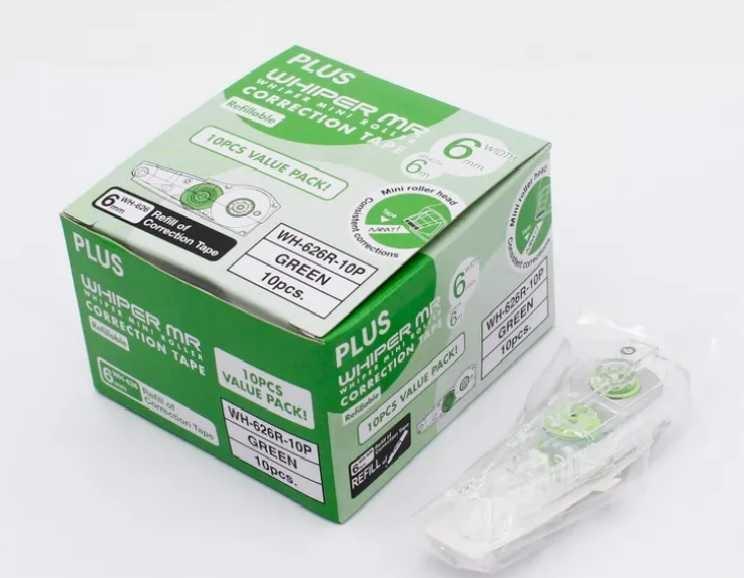 Plus WHIPER MR 塗改帶芯 6mm x 6m 10pcs