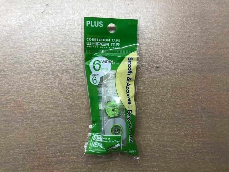 Plus WHIPER MR 塗改帶芯 6mm x 6m