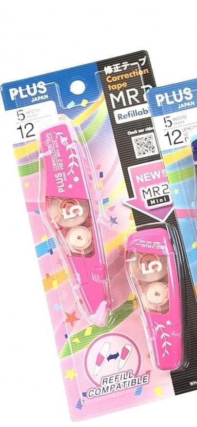 Plus MR2 +MR2 mini 塗改帶 5mm x 6m - PINK