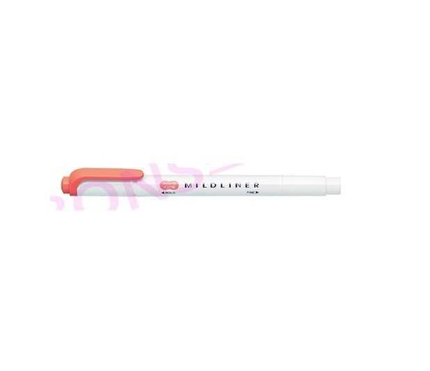 Mildliner 兩頭螢光筆 朱紅色