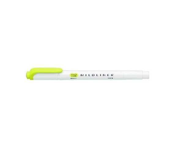 Mildliner 兩頭螢光筆 檸檬黃色