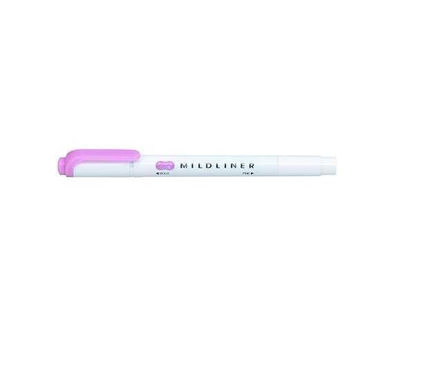 Mildliner 兩頭螢光筆 淡紫色