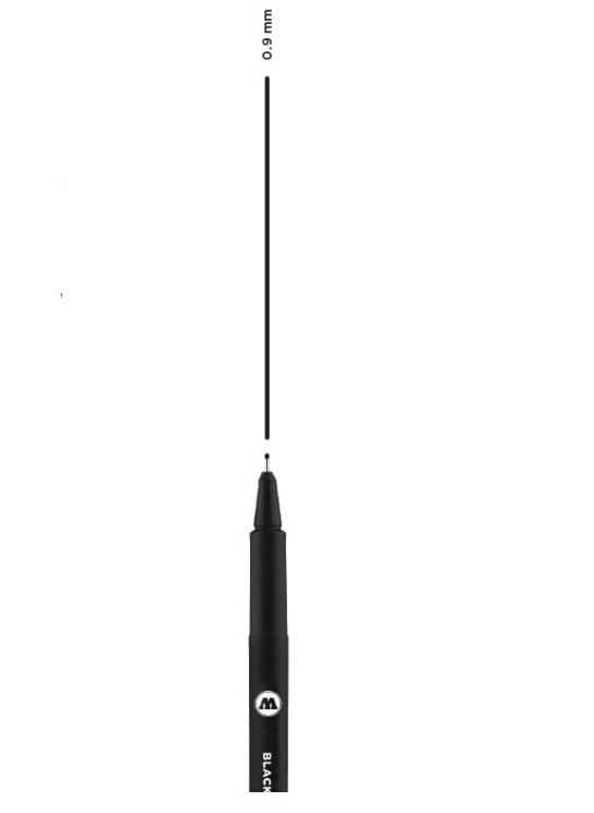 PIN 繪圖針筆 0.9 BLACK