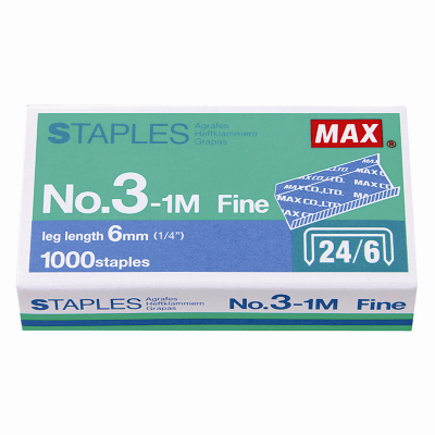 No.3-1M Fine 釘書釘 1000 staples