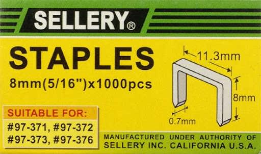 8 mm(5/16") 釘槍釘 1000 pcs