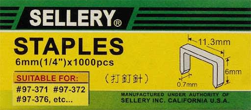 6 mm(1/4") 釘槍釘 1000 pcs