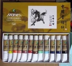 中國畫顏料 12色