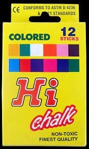 粉筆 colored 12 sticks