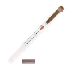 Mildliner 兩頭螢光筆 棕色